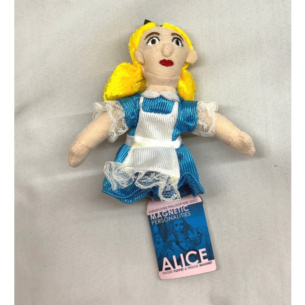 Unemployed‎ Philosophers Guild Alice Finger Puppet Unisex OS Blue EX Magnetic